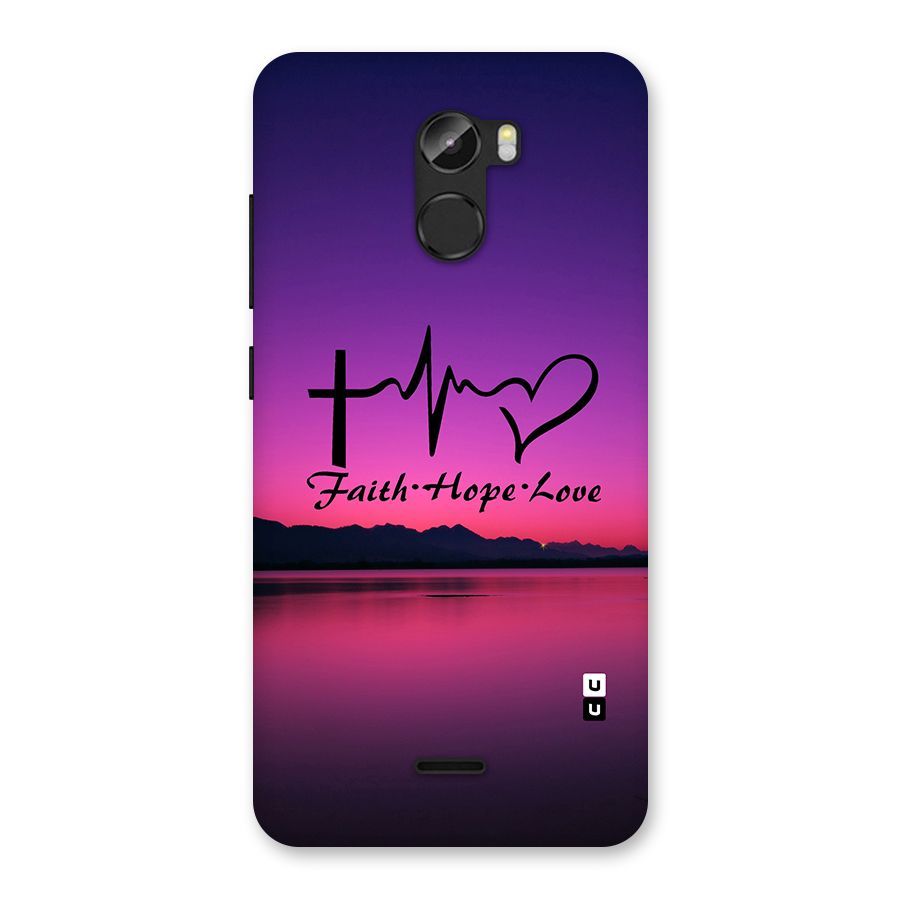 Faith Hope Love Evening Sky Back Case for Gionee X1