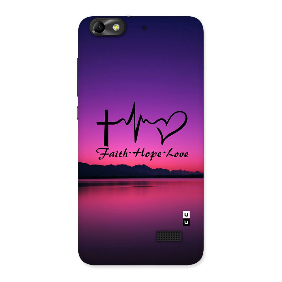 Faith Hope Love Evening Sky Back Case for Honor 4C