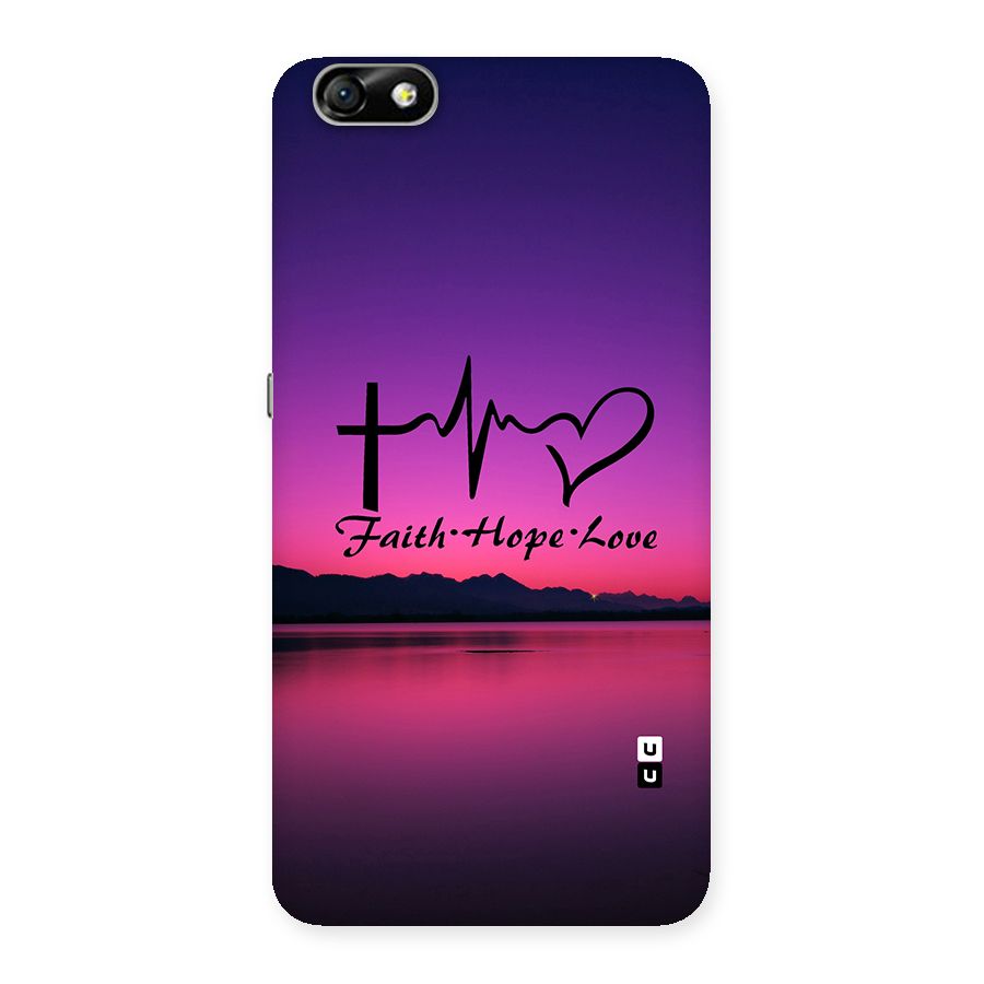 Faith Hope Love Evening Sky Back Case for Honor 4X