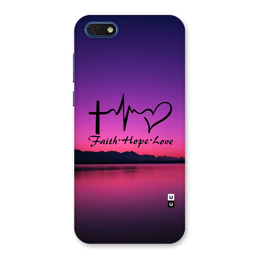 Faith Hope Love Evening Sky Back Case for Honor 7s