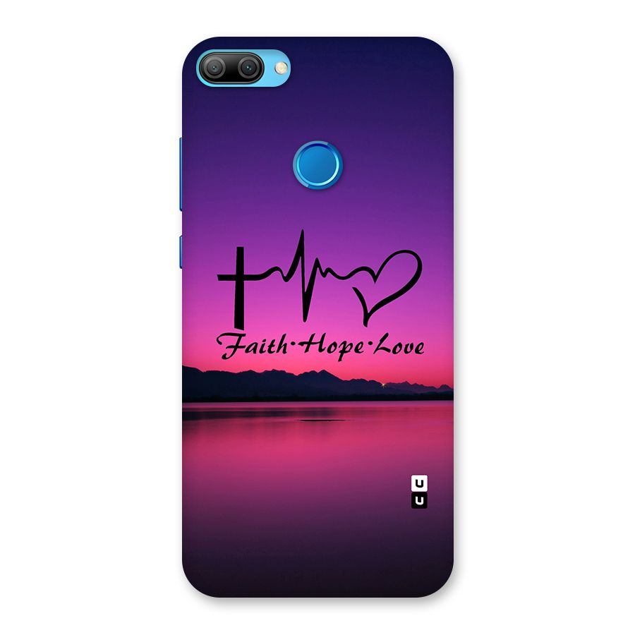 Faith Hope Love Evening Sky Back Case for Honor 9N