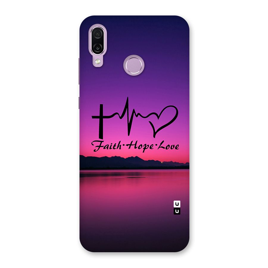 Faith Hope Love Evening Sky Back Case for Honor Play