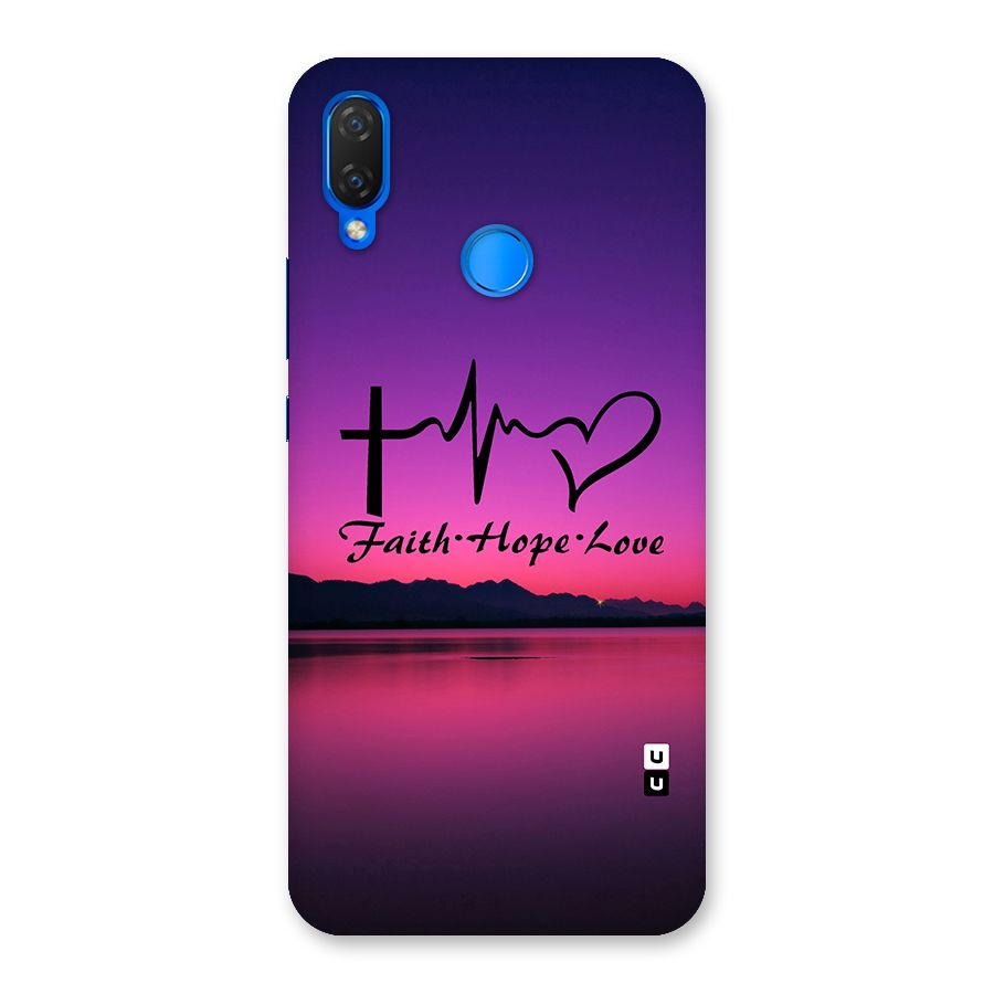 Faith Hope Love Evening Sky Back Case for Huawei P Smart+