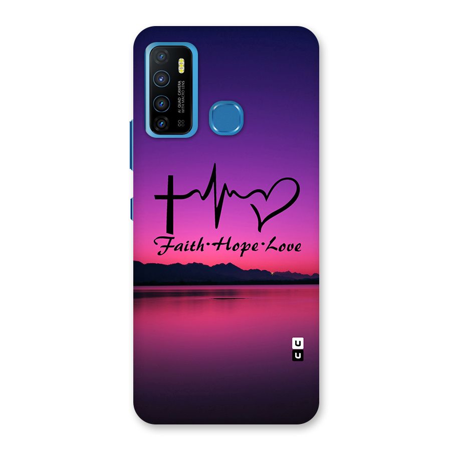 Faith Hope Love Evening Sky Back Case for Infinix Hot 9