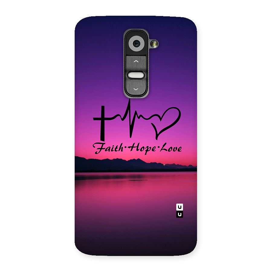 Faith Hope Love Evening Sky Back Case for LG G2