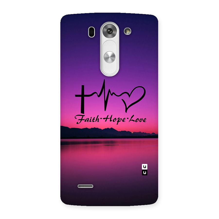 Faith Hope Love Evening Sky Back Case for LG G3 Beat