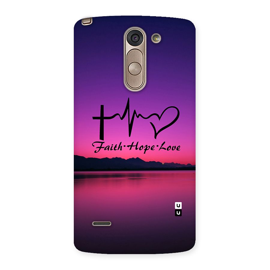 Faith Hope Love Evening Sky Back Case for LG G3 Stylus