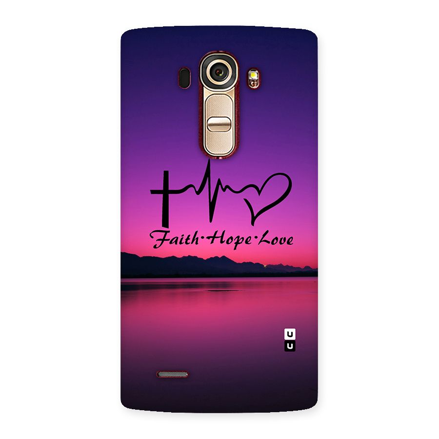 Faith Hope Love Evening Sky Back Case for LG G4