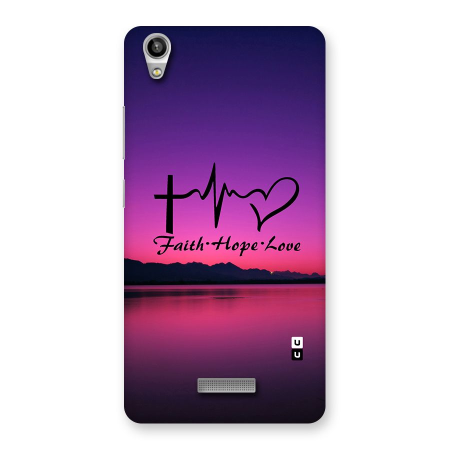 Faith Hope Love Evening Sky Back Case for Lava-Pixel-V1