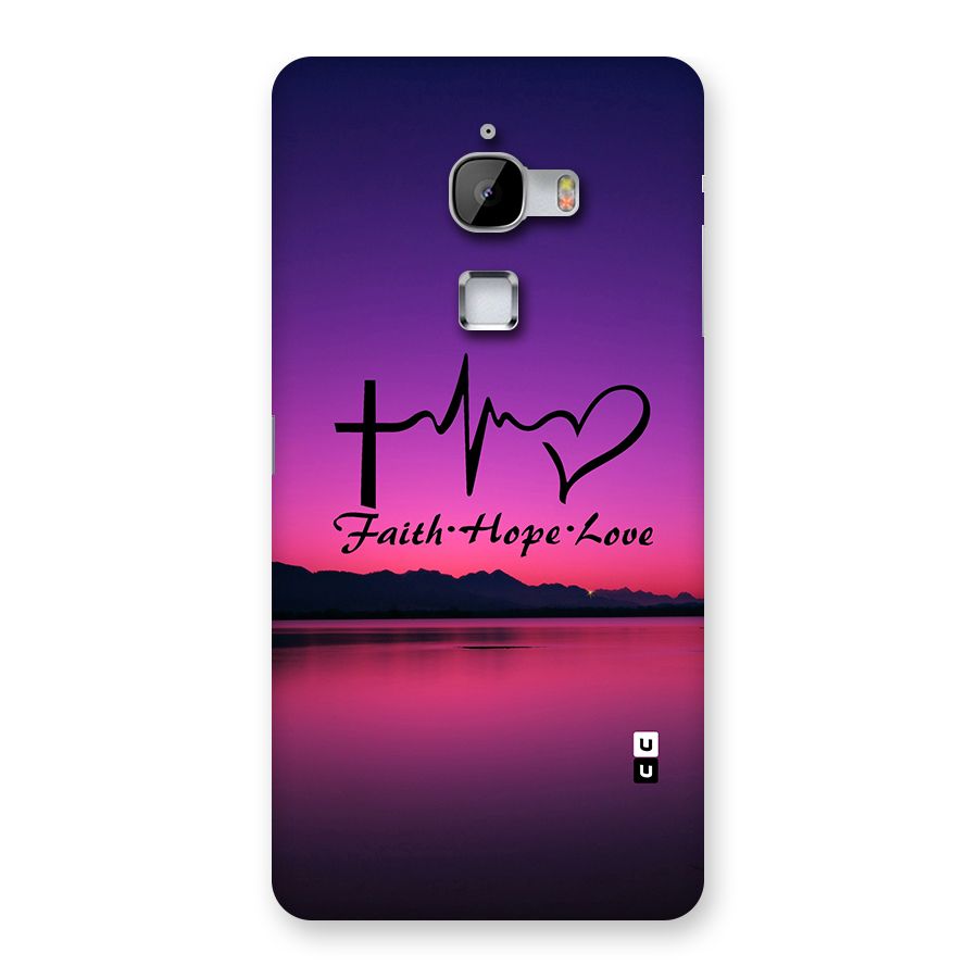 Faith Hope Love Evening Sky Back Case for LeTv Le Max