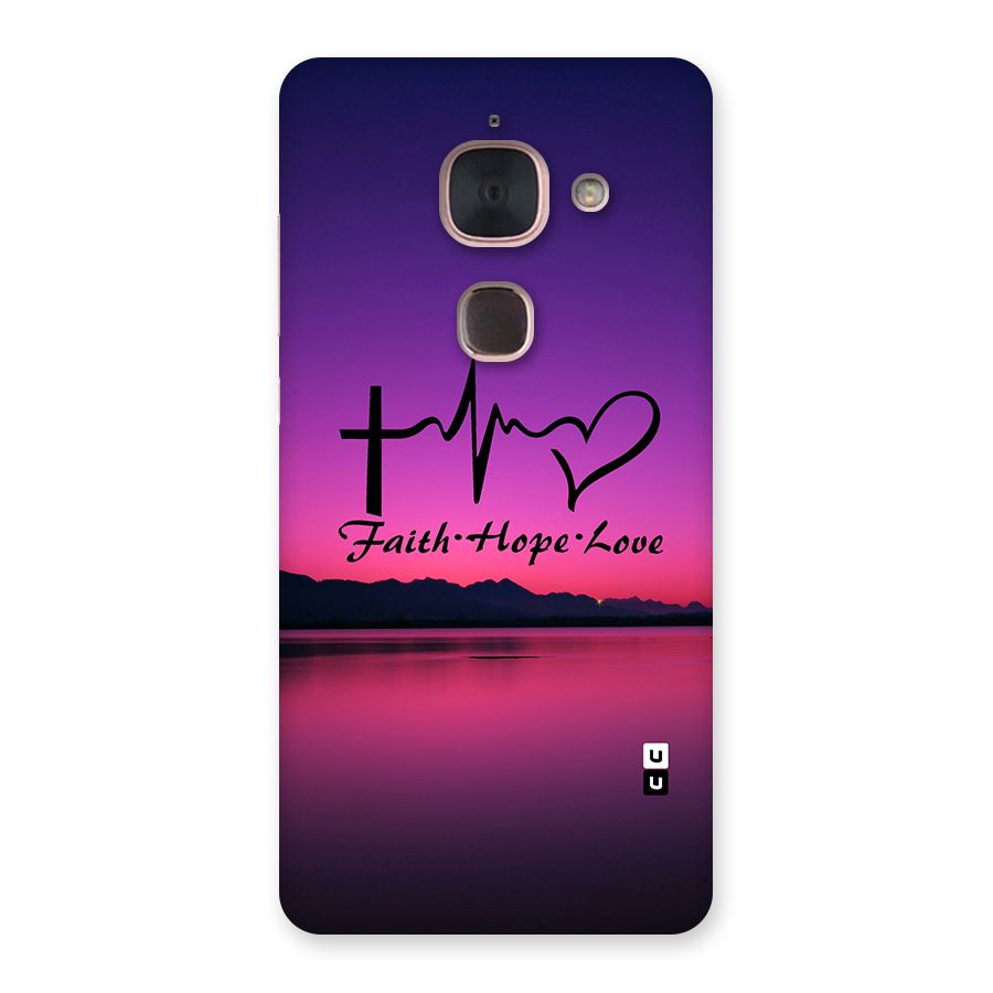 Faith Hope Love Evening Sky Back Case for Le Max 2