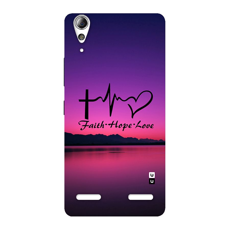 Faith Hope Love Evening Sky Back Case for Lenovo A6000 Plus