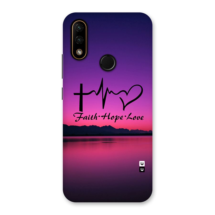 Faith Hope Love Evening Sky Back Case for Lenovo A6 Note