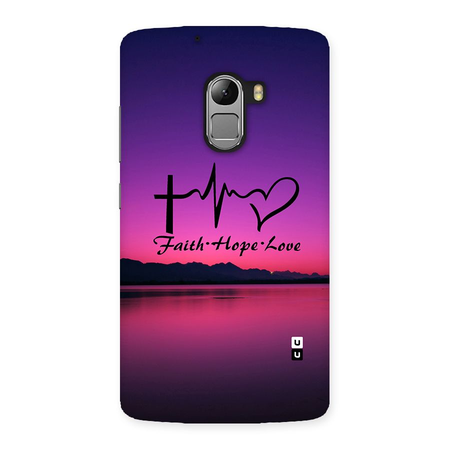 Faith Hope Love Evening Sky Back Case for Lenovo K4 Note