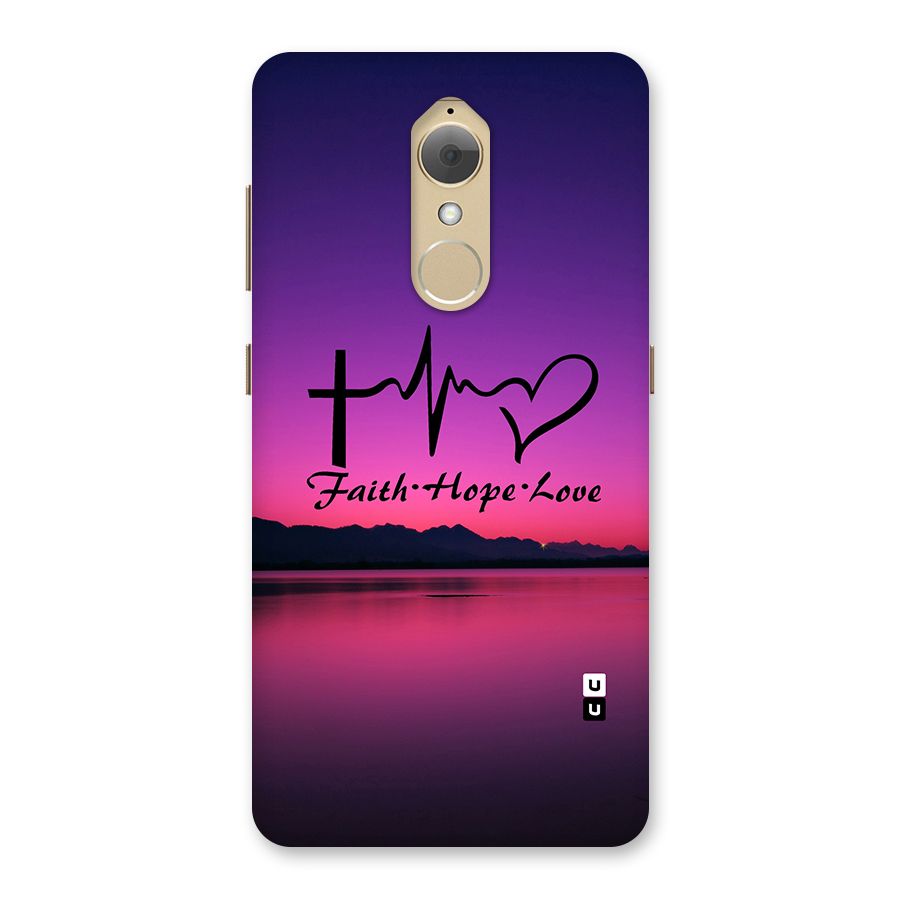 Faith Hope Love Evening Sky Back Case for Lenovo K8
