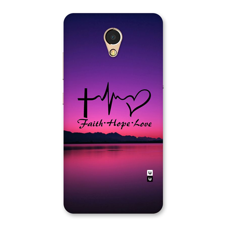 Faith Hope Love Evening Sky Back Case for Lenovo P2