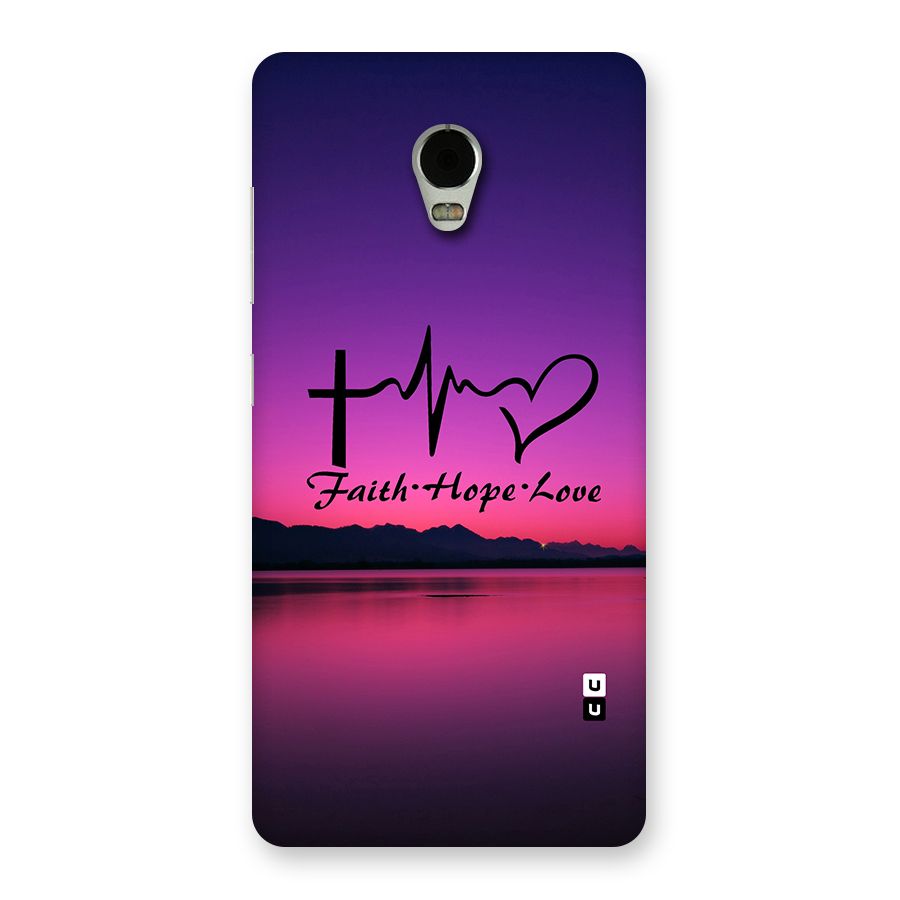 Faith Hope Love Evening Sky Back Case for Lenovo Vibe P1
