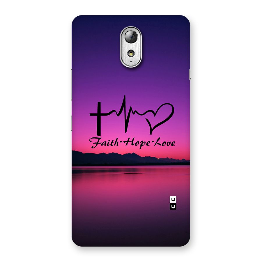 Faith Hope Love Evening Sky Back Case for Lenovo Vibe P1M