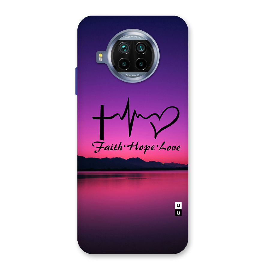 Faith Hope Love Evening Sky Back Case for Mi 10i