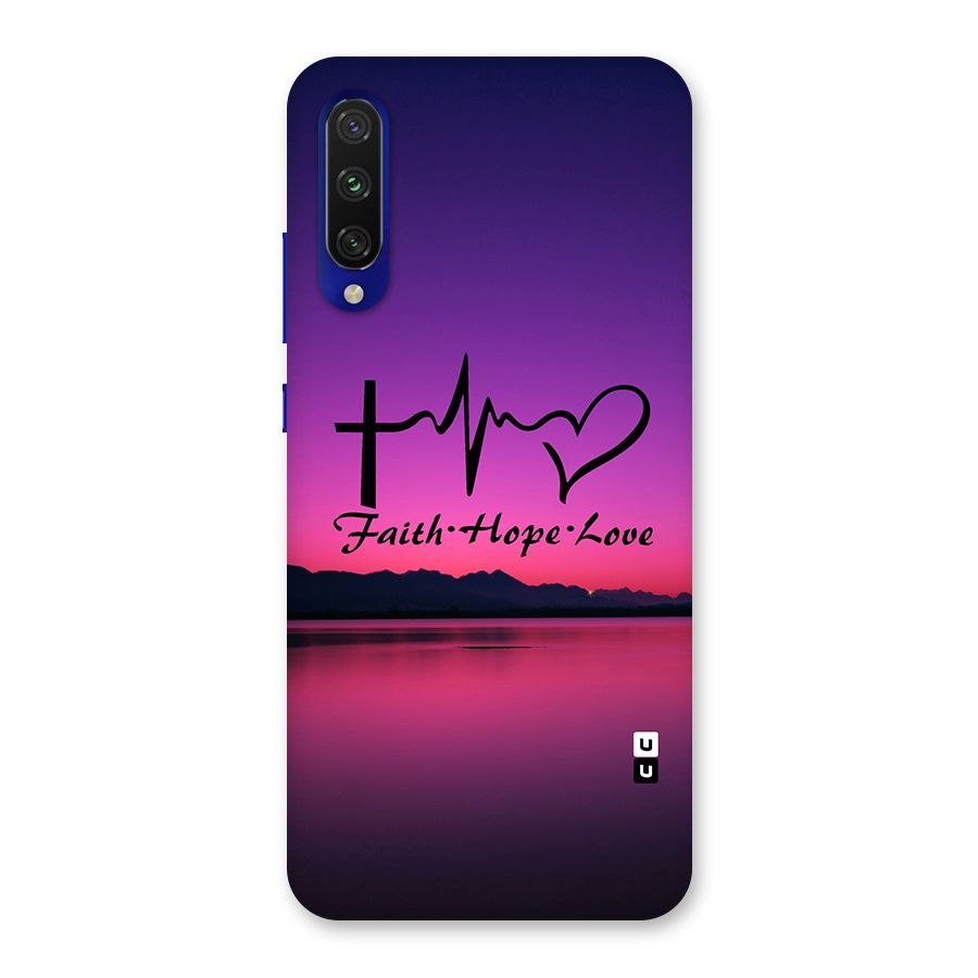 Faith Hope Love Evening Sky Back Case for Mi A3