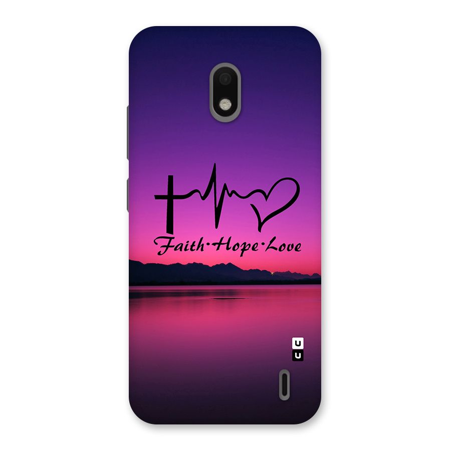 Faith Hope Love Evening Sky Back Case for Nokia 2.2