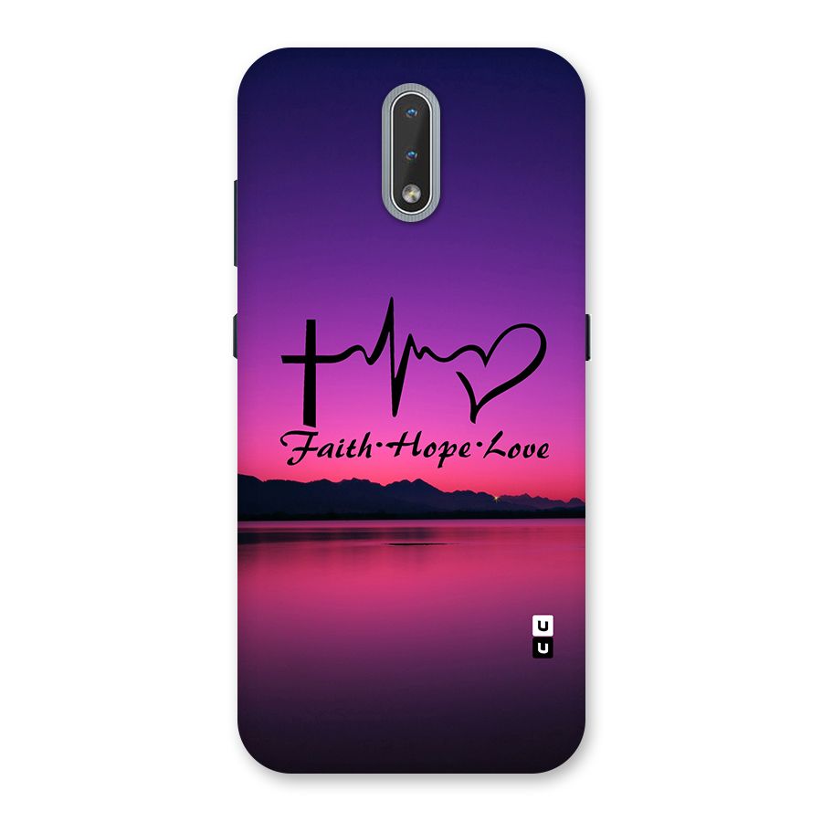Faith Hope Love Evening Sky Back Case for Nokia 2.3