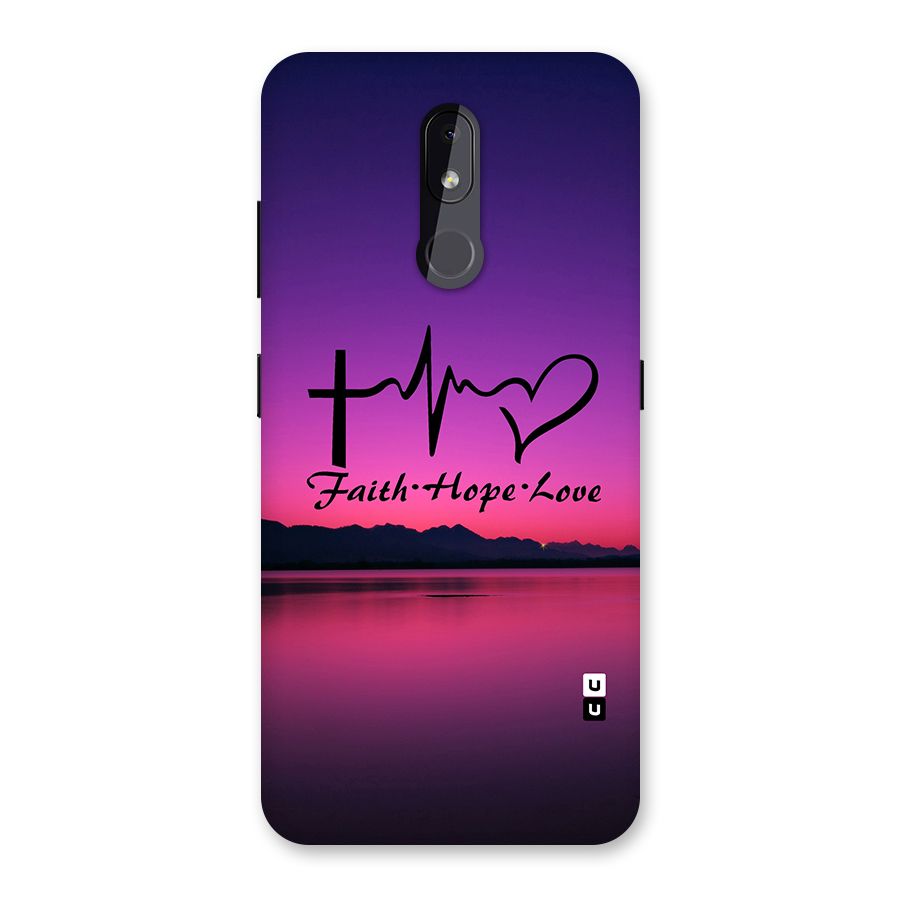 Faith Hope Love Evening Sky Back Case for Nokia 3.2