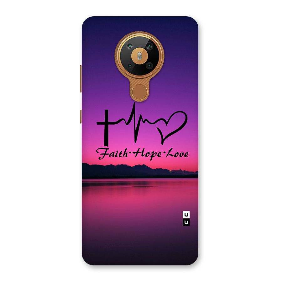 Faith Hope Love Evening Sky Back Case for Nokia 5.3