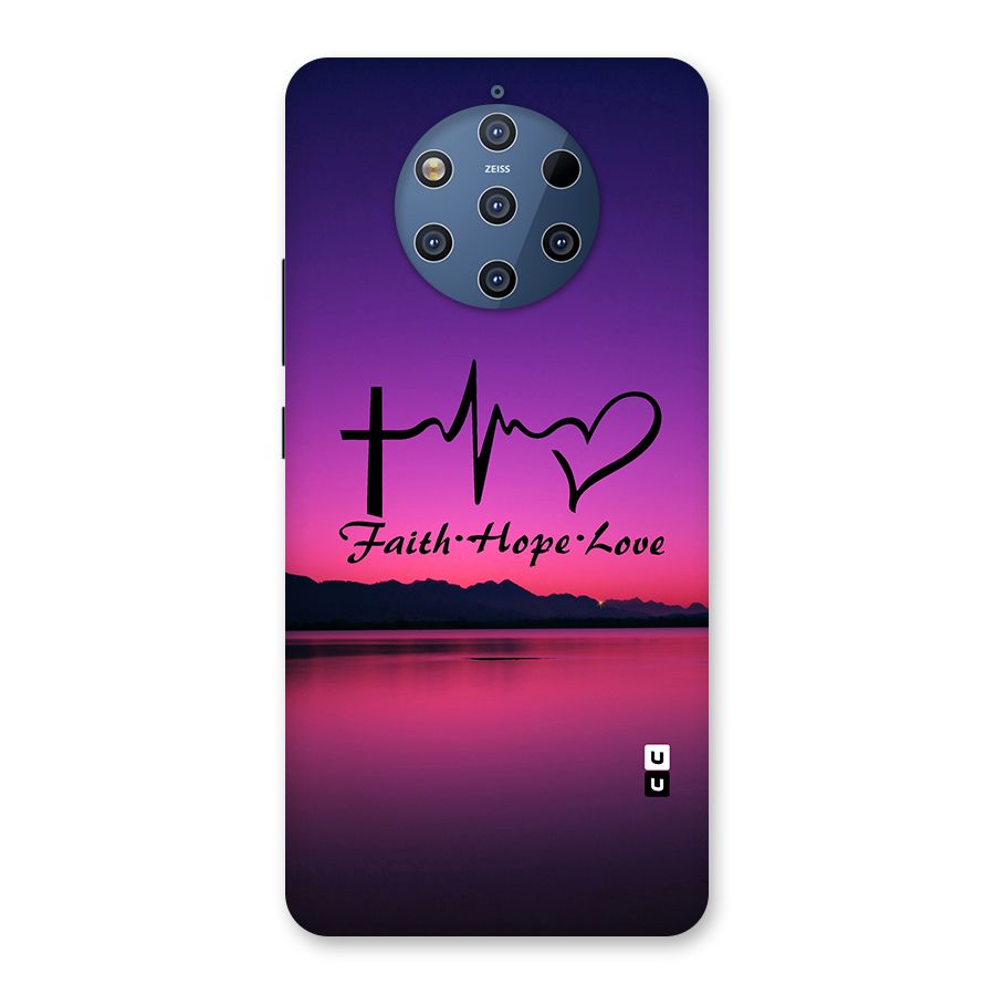 Faith Hope Love Evening Sky Back Case for Nokia 9 PureView