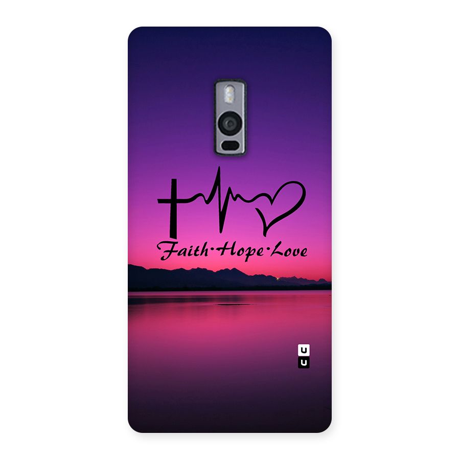 Faith Hope Love Evening Sky Back Case for OnePlus Two