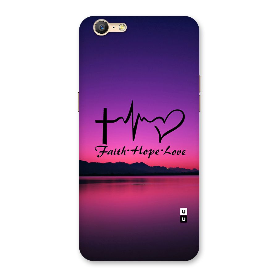 Faith Hope Love Evening Sky Back Case for Oppo A39
