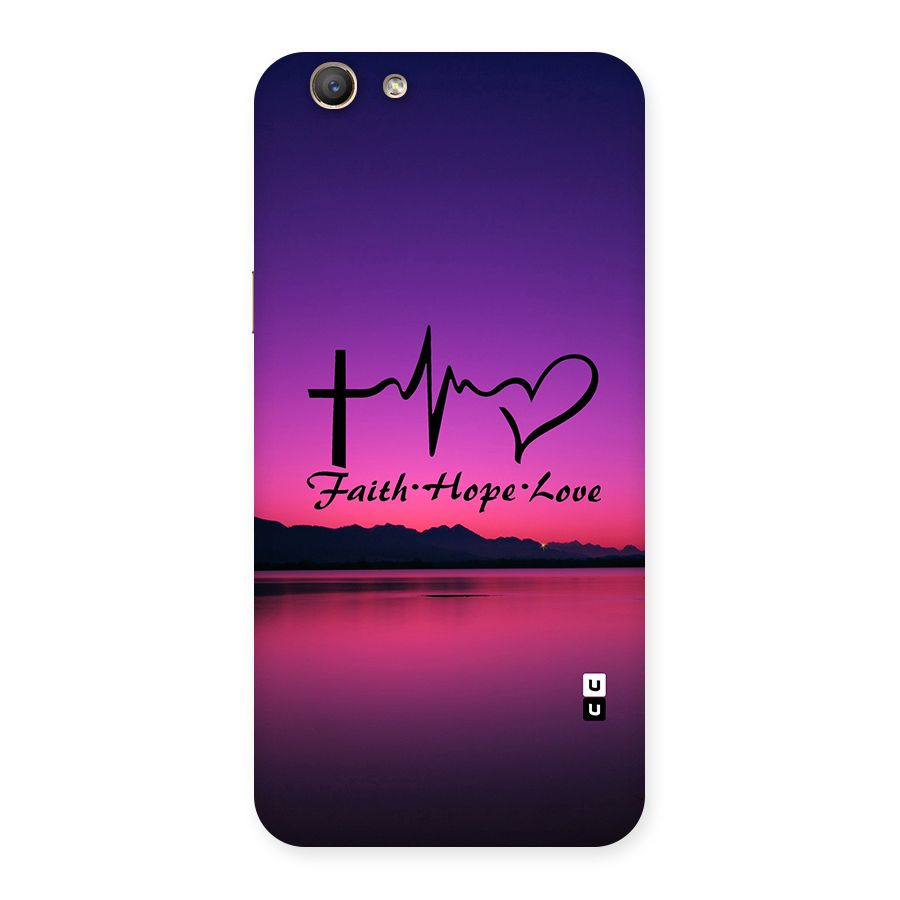 Faith Hope Love Evening Sky Back Case for Oppo A59