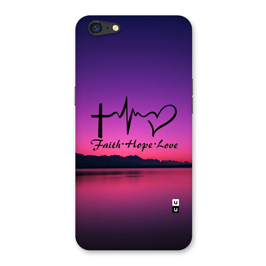 Faith Hope Love Evening Sky Back Case for Oppo A71