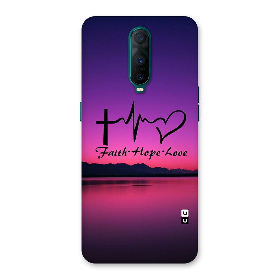 Faith Hope Love Evening Sky Back Case for Oppo R17 Pro