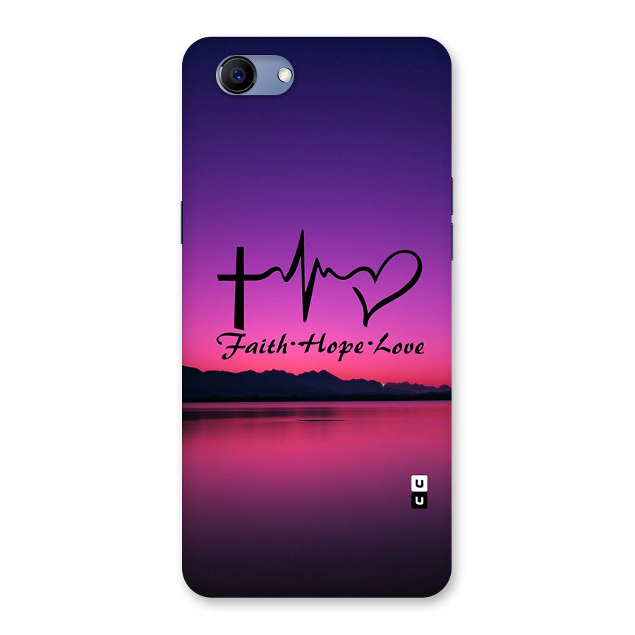 Faith Hope Love Evening Sky Back Case for Oppo Realme 1