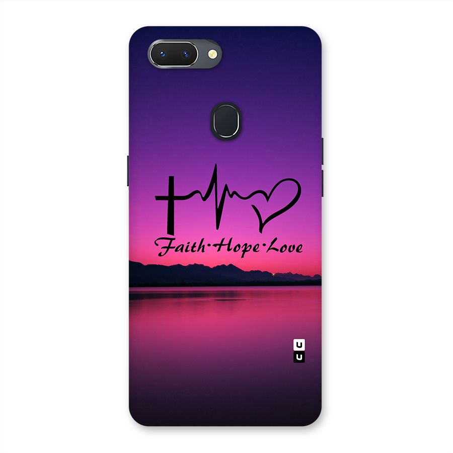 Faith Hope Love Evening Sky Back Case for Oppo Realme 2