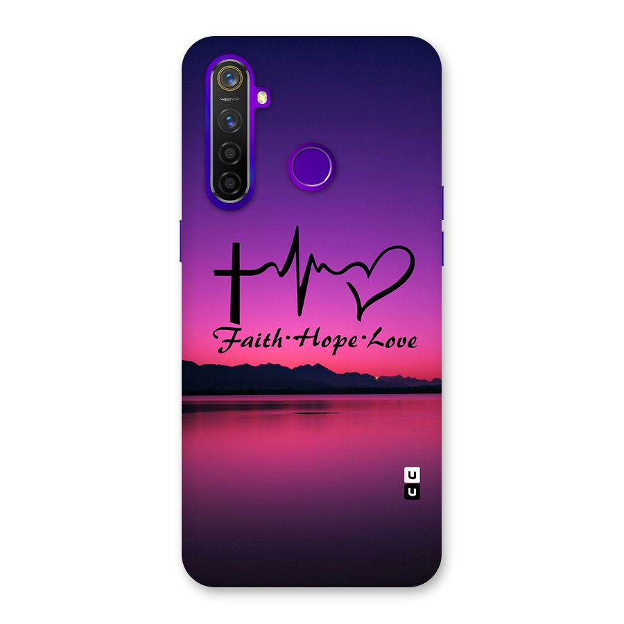Faith Hope Love Evening Sky Back Case for Realme 5 Pro