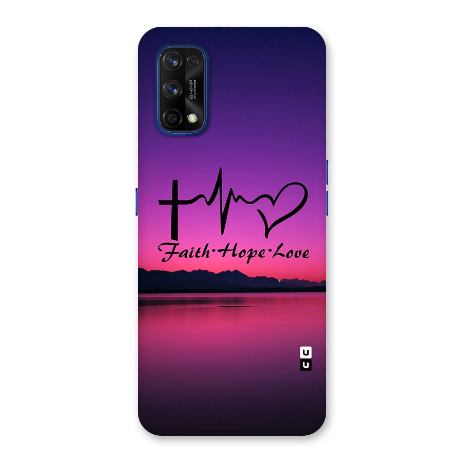 Faith Hope Love Evening Sky Back Case for Realme 7 Pro