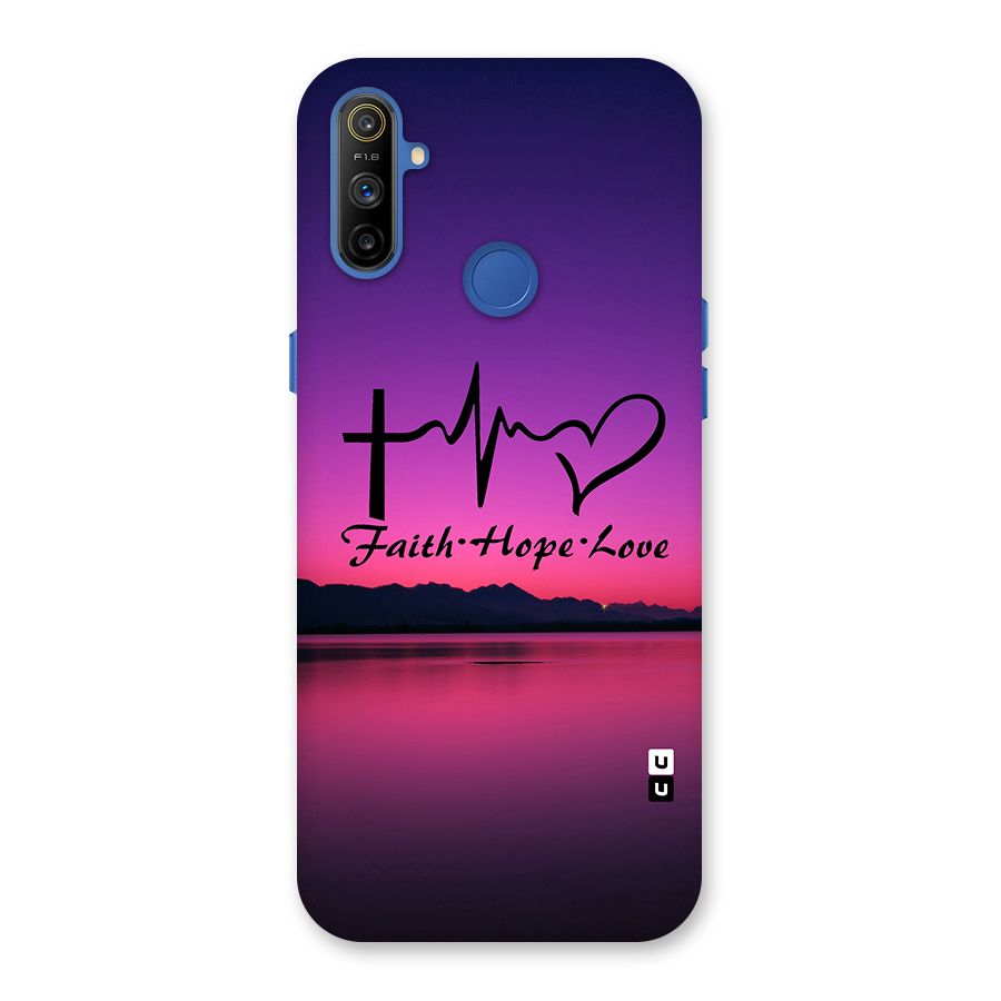 Faith Hope Love Evening Sky Back Case for Realme Narzo 10A