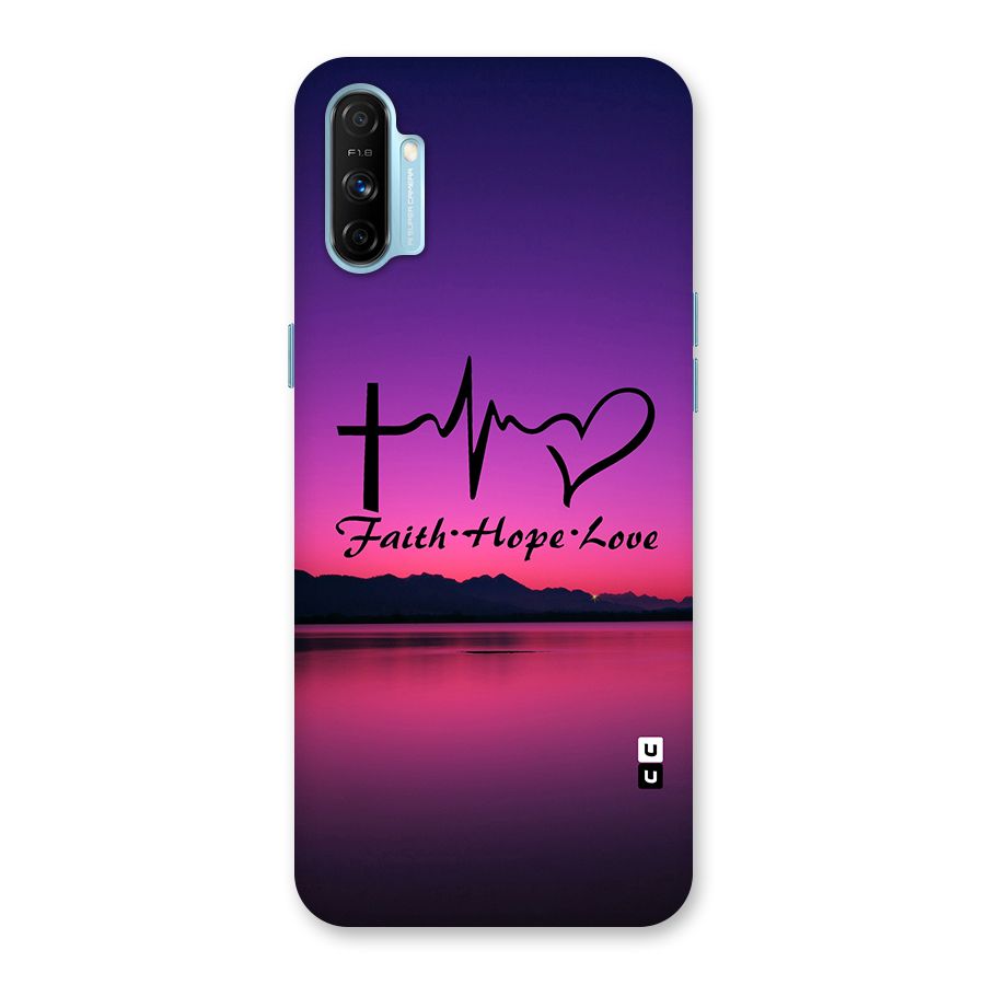 Faith Hope Love Evening Sky Back Case for Realme Narzo 20A