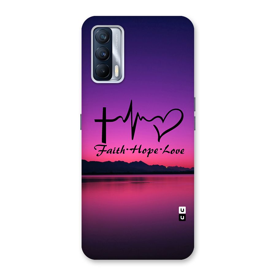 Faith Hope Love Evening Sky Back Case for Realme X7