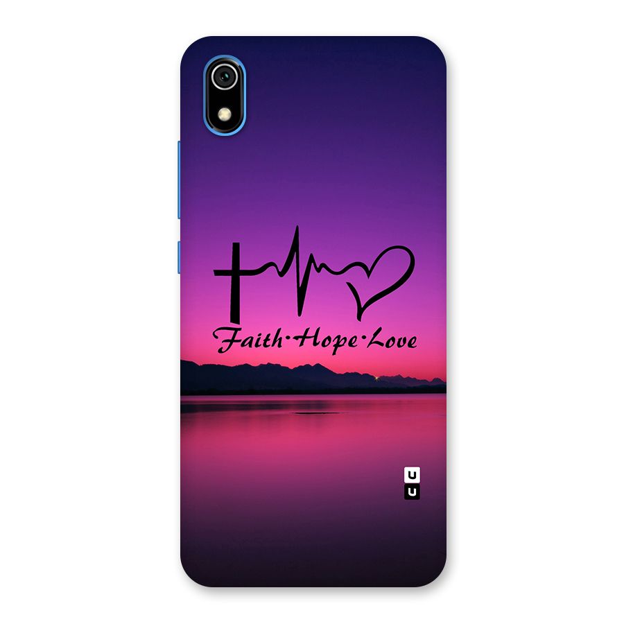 Faith Hope Love Evening Sky Back Case for Redmi 7A