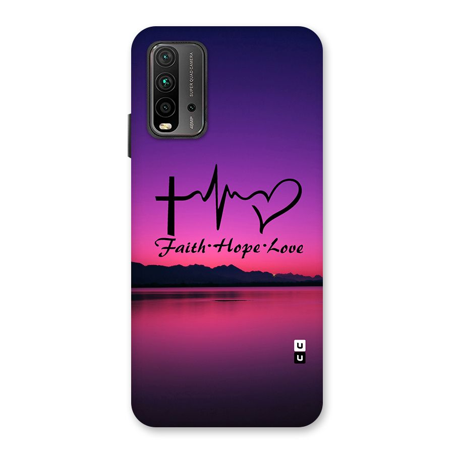 Faith Hope Love Evening Sky Back Case for Redmi 9 Power