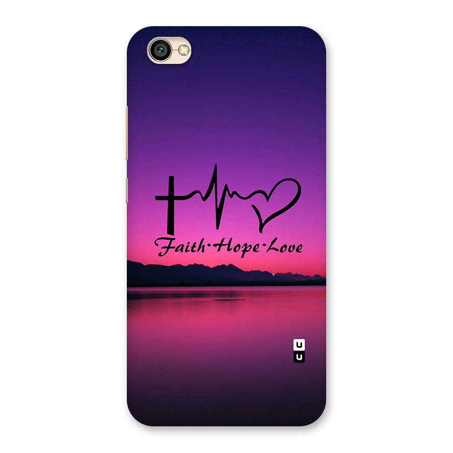 Faith Hope Love Evening Sky Back Case for Redmi Y1 Lite
