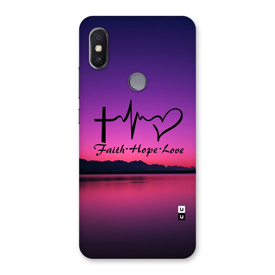 Faith Hope Love Evening Sky Back Case for Redmi Y2