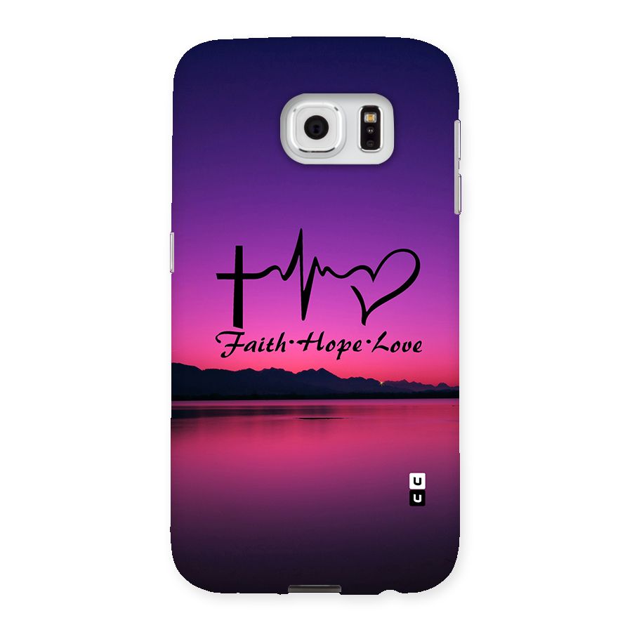 Faith Hope Love Evening Sky Back Case for Samsung Galaxy S6