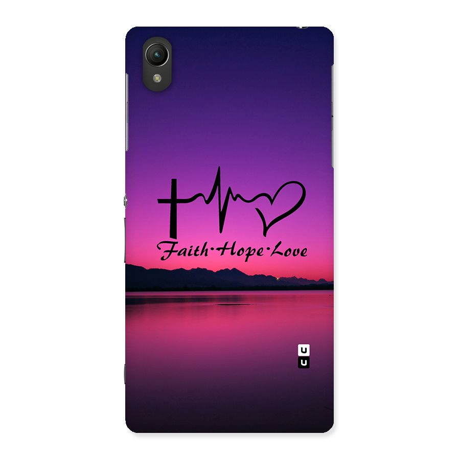 Faith Hope Love Evening Sky Back Case for Sony Xperia Z2