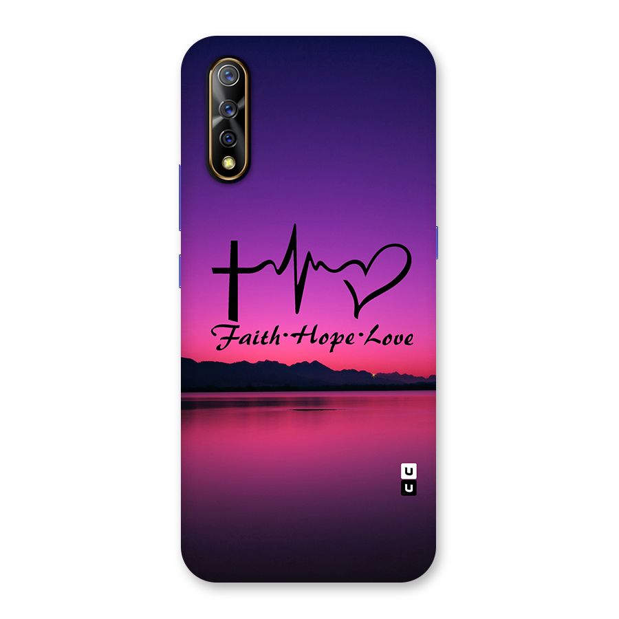 Faith Hope Love Evening Sky Back Case for Vivo S1