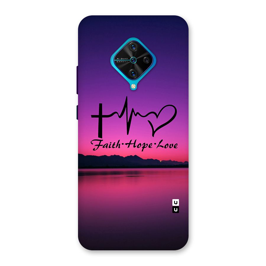 Faith Hope Love Evening Sky Back Case for Vivo S1 Pro