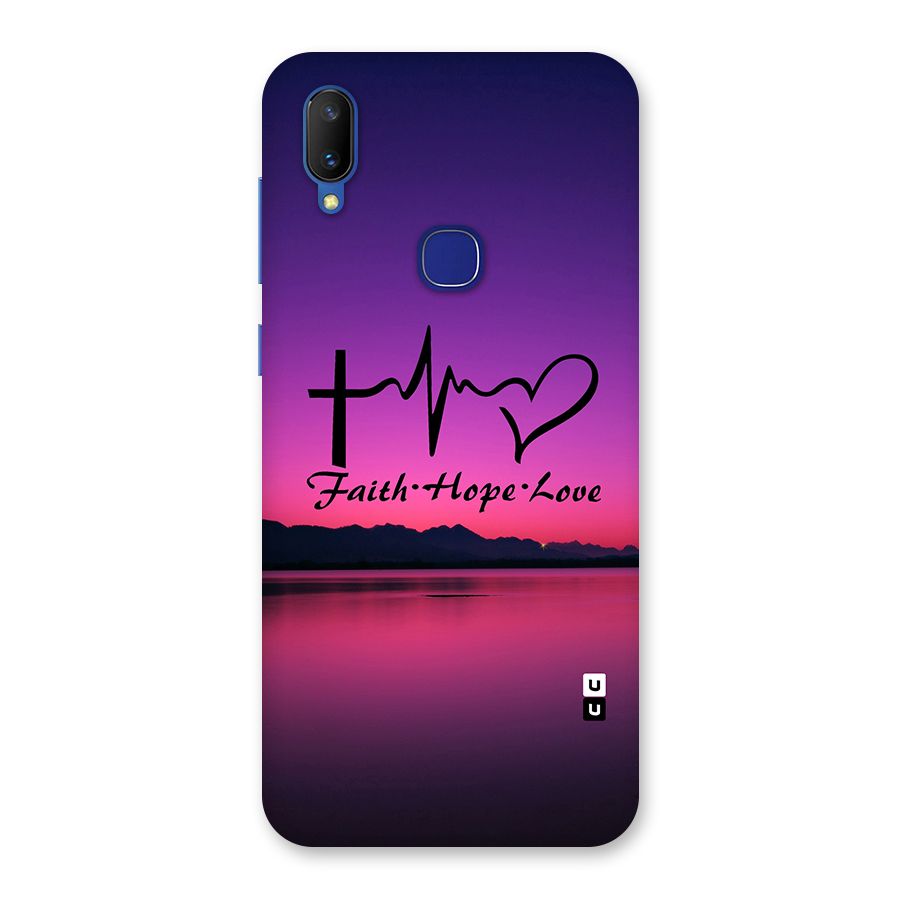 Faith Hope Love Evening Sky Back Case for Vivo V11
